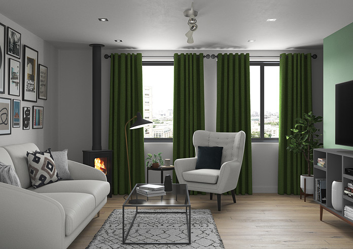 Kent, Green - Made to Measure Curtains - Image 5
